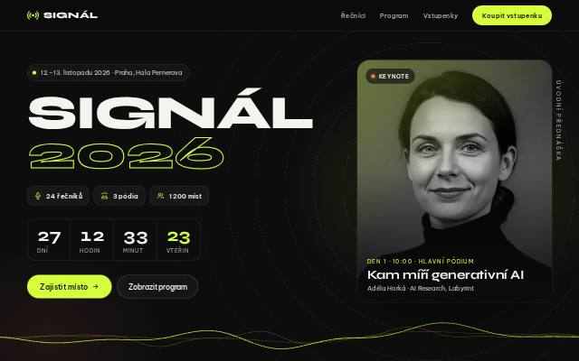Náhled projektu Signál 2026